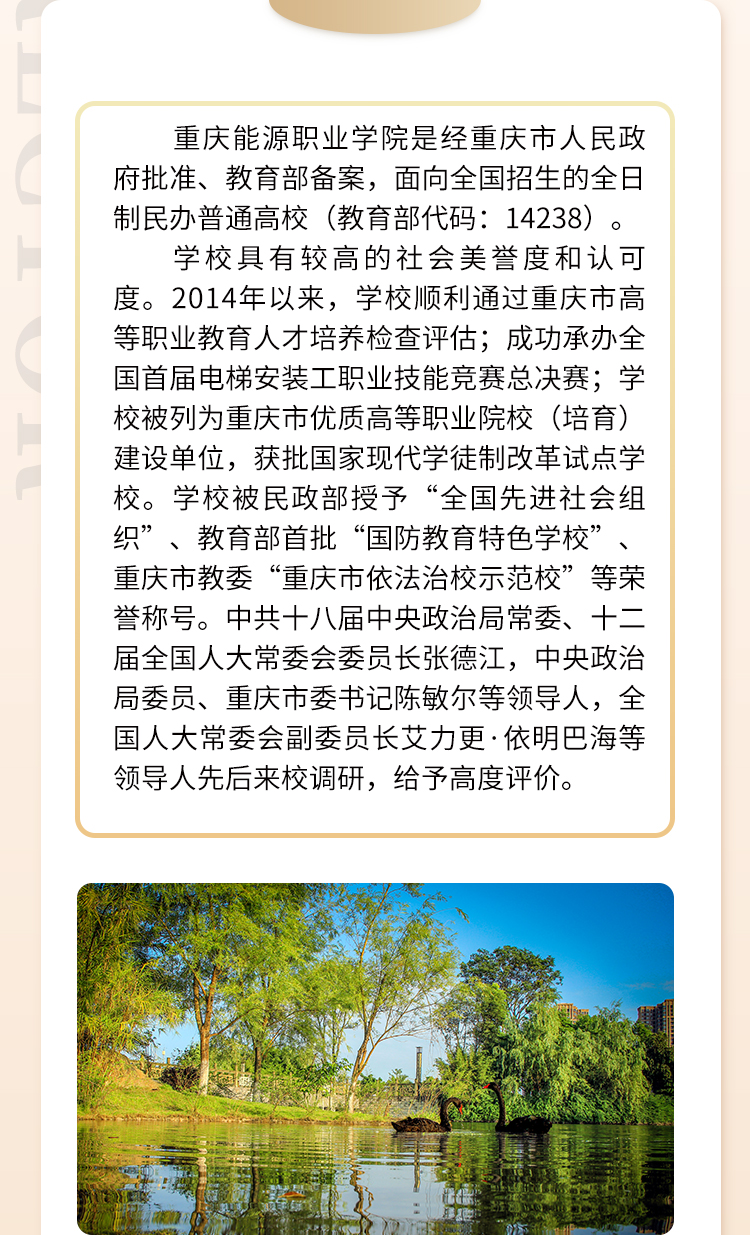 2024年重慶能源職業(yè)學(xué)院招生章程